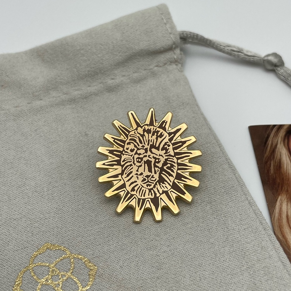 Kendra Scott Gold Lion Pin
